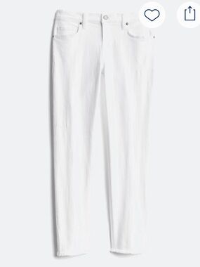 Cosmic Blue Love White Straight Leg Jean